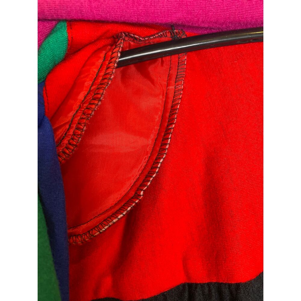 Carole Little Colorblock Lightweight Merino Wool Blazer Jeweled Buttons NWT Sz 4 - Picture 6 of 15